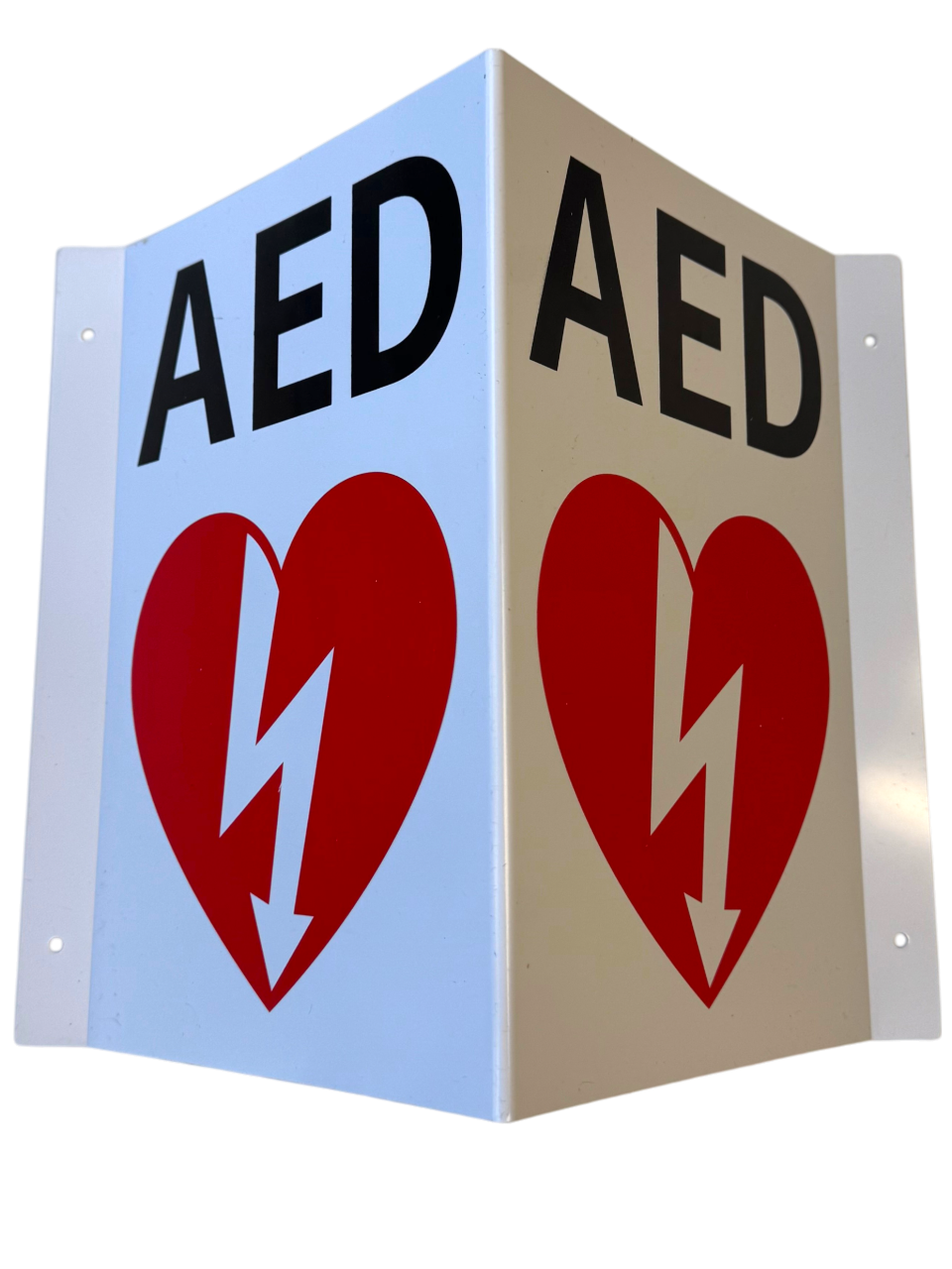 AED V-SHAPED WALL SIGN